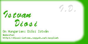 istvan diosi business card