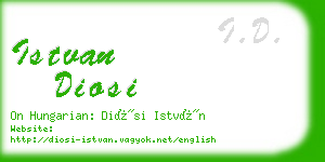 istvan diosi business card